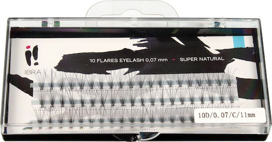 Ibra Wimpernbüschel Falsche Wimpern Super Natural 0.07 C-11mm