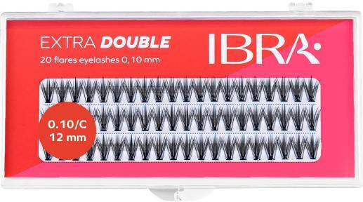 Ibra Falsche Wimpern 0.10 / Form C 12mm Schwarze