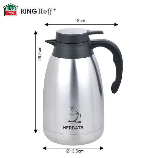 KING Hoff Кана Термос Неръждаема Стомана 2л Kinghoff Kh-2095