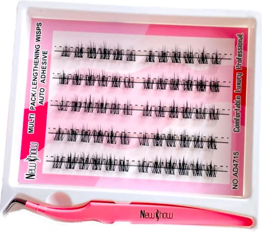 Neu & How Wimpern Extension Set Auto Klebstoff Falsche Wimpern Einzelpersonen Band Selbstklebend & Pinzette zur Anwendung