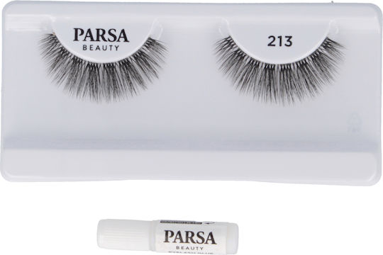 Parsa Beauty False Lashes Τεχνητές Βλεφαρίδες Volume Divine 1 Ζευγάρι & Κόλλα No 213