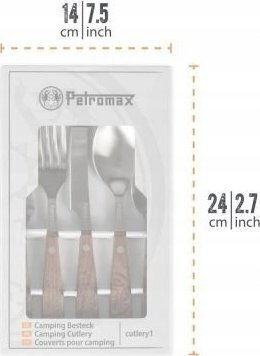 Petromax Cutlery Set Stainless Steel Silver 3 Pieces