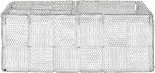 Wenko Adria Coș Decorativ Din Țesătură Alb 26x17x6.5 cm