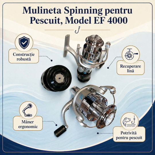 4000 Mulinetă de pescuit pentru Spinning