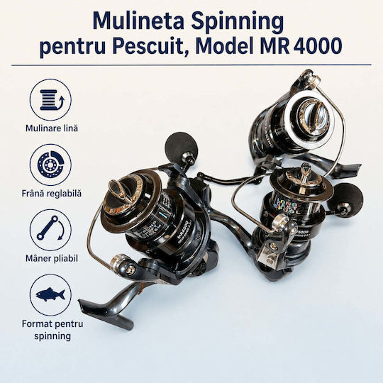 4000 Mulinetă de pescuit pentru Spinning