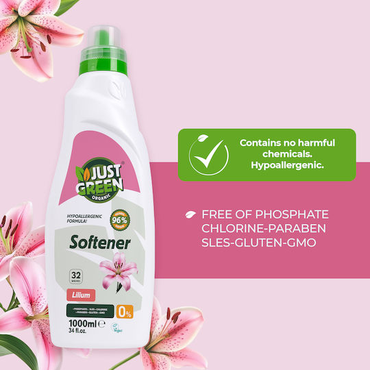 Just Green Organic Softener Μαλακτικό 1lt