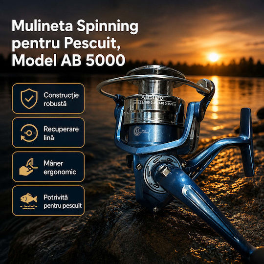 5000 Mulinetă de pescuit pentru Spinning