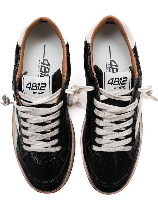 Women's Anatomic Patent Black Sneakers
