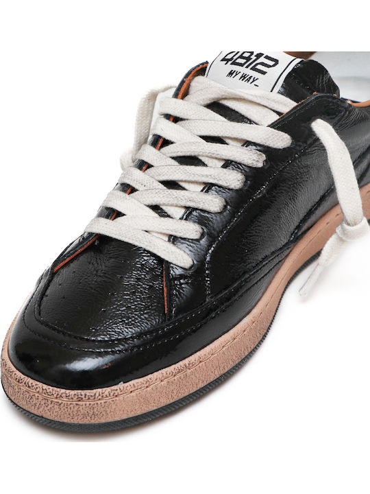 Women's Anatomic Patent Black Sneakers