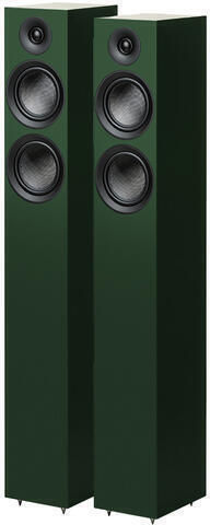 Pro-Ject Audio Pro-Ject Audio Lautsprecherbox 12 E Carbon Paar Passive Hi-Fi-Lautsprecher Boden 200W 2.5 Wege Grüne Mattfarbe