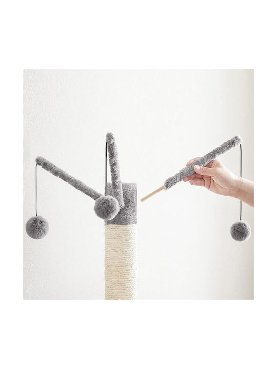 Hoobro Scratching Post Cat Tree Beige 70x48x132cm