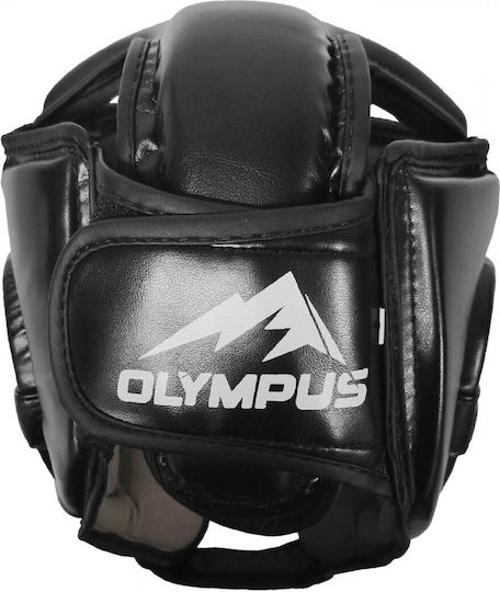 Olympus Sport Boxhelm Für Erwachsene Offener Gesicht Von Synthetischem Leder Schwarz