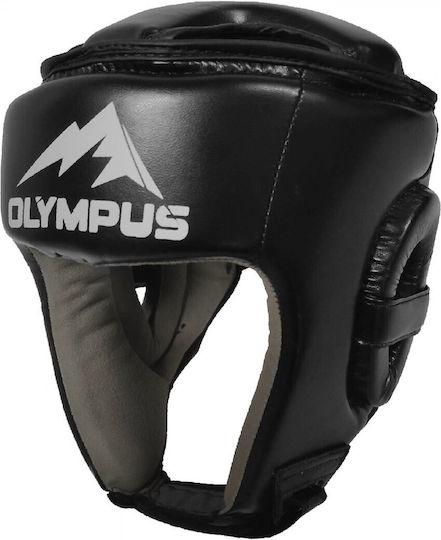 Olympus Sport Boxhelm Für Erwachsene Offener Gesicht Von Synthetischem Leder Schwarz