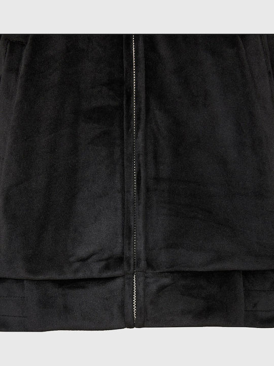 Damen Sportliche Strickjacke Schwarz FBL014-100-06-Schwarz