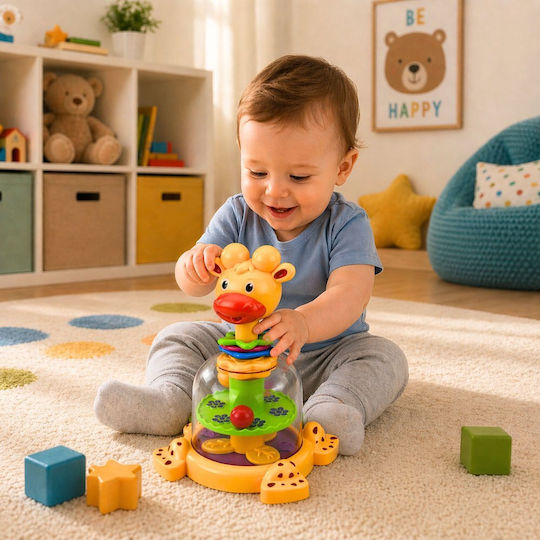Lean Toys Въртящ се връх за 6+ Месеца