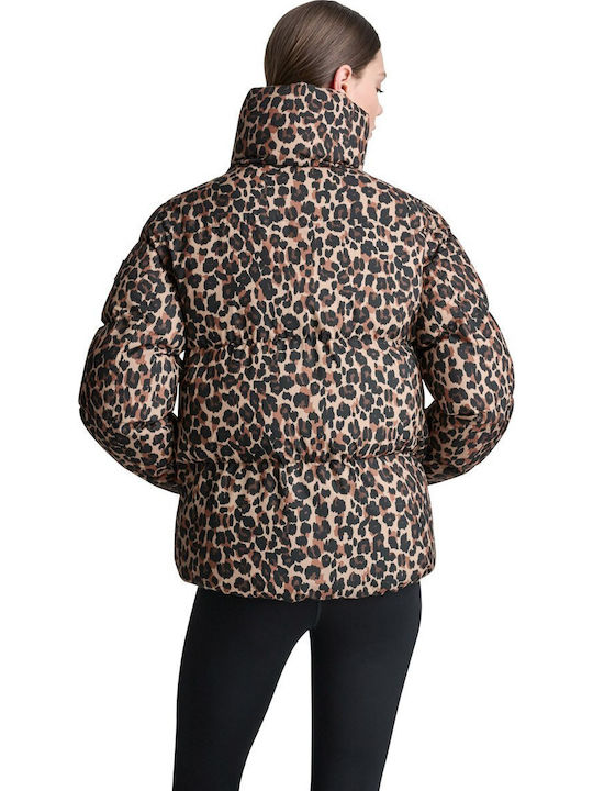 Γυναικείο Μπουφάν για Χειμώνα Gv0/leoprd Caramel