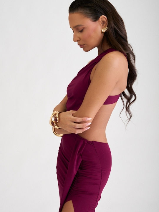 Maxi Burgundy Dress