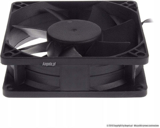 Gelid Solutions IPX Вентилатор за кутия 80mm (4200rpm) Без светодиоди Осветление и Свързване 4-изводна ШИМ Черен