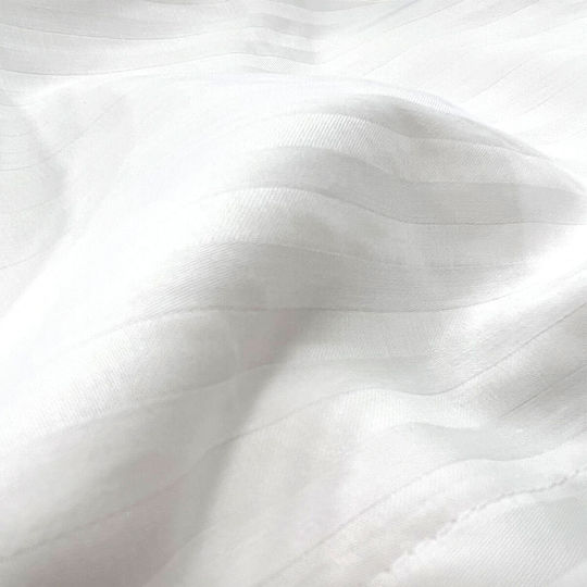 Satin Stripe Sheet 240x285 Hotel Spitishop Pro 50% Cotton 50% Polyester T220