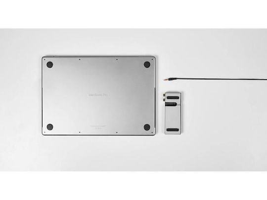 LMP Компактна докинг станция Dock 2 Thunderbolt 4 / USB-C с HDMI PD Ethernet Сребриста
