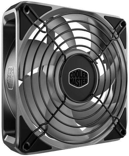 CoolerMaster MasterFan A120 FC Вентилатор за кутия (4000rpm / 121.8cfm) Без светодиоди Осветление и Свързване 4-изводна ШИМ Сив