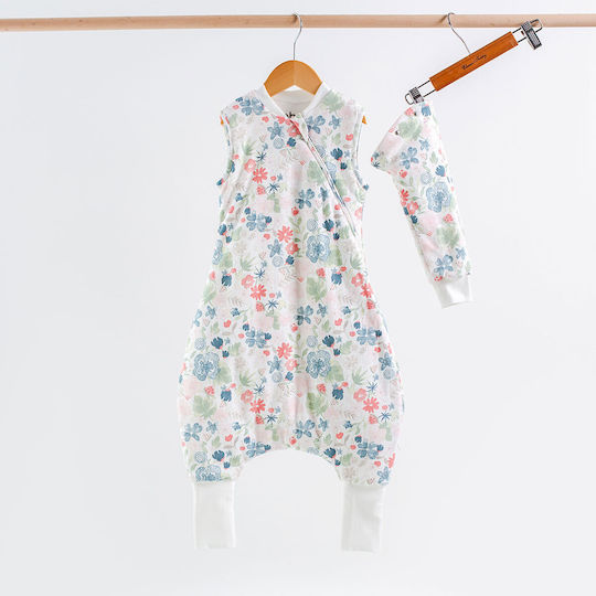 abo Winter Sleeping Bag with Legs 2.5 Tog Flexy Flowers & Watermelon with Detachable Sleeves