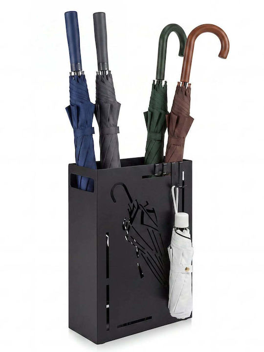 Costway Ομπρελοθήκη Μεταλλική Μαύρη 41x12x28cm
