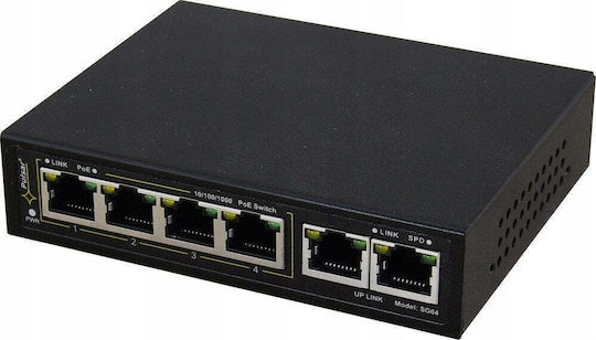 Pulsar SG-64WP L2 PoE+ Switch με 6 Θύρες Gigabit (1Gbps) Ethernet