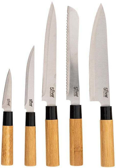 5Five General Use Knives Made of Stainless Steel 11 Pieces