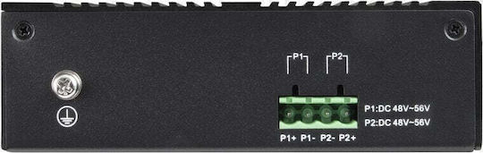 BCS BCS-B-ISP04G-2SFP Verwalteter L2 PoE+ Schalter mit 4 Gigabit (1Gbps) Ethernet-Ports