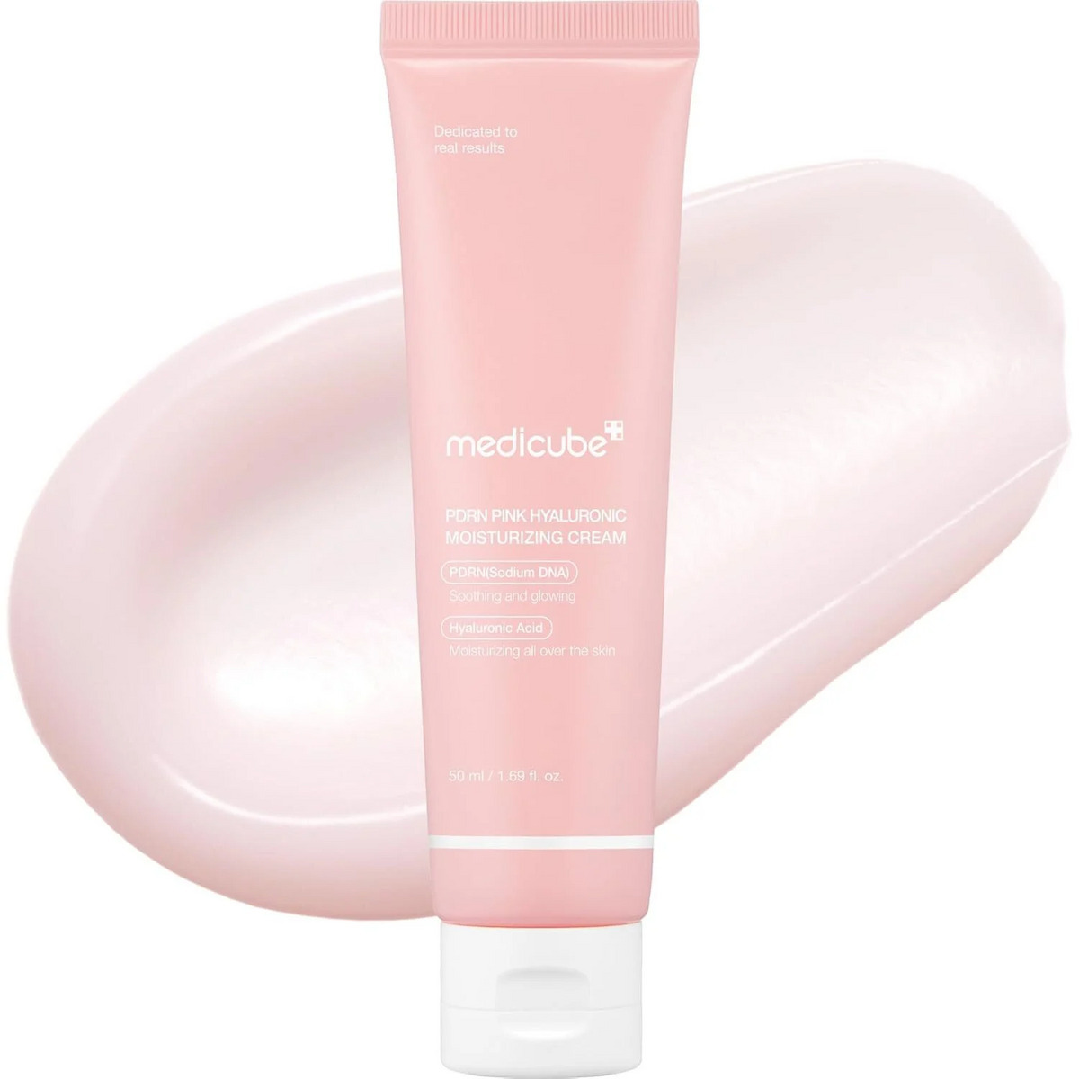 Medicube PDRN Pink Hyaluronic Κρέμα Προσώπου για Ενυδάτωση & Ατέλειες με Υαλουρονικό Οξύ & Νιασιναμίδη 50ml