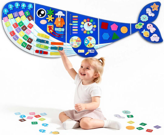 Baby Aktivitätsspielzeug Busy Board 12-in-1 aus Stoff für 12+ Monate
