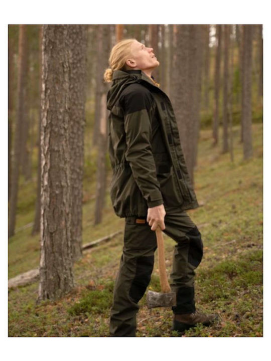 Pinewood Lappland Waterproof Hunting Trousers in Green Colour