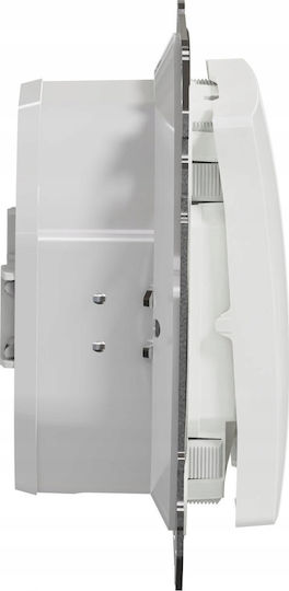 Schneider Electric Sedna Водоустойчив Вграден Стенен Прекъсвач с Рамка Aller Retour Бял