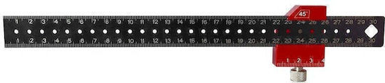EPM Metallischer Lineal 30cm Rot