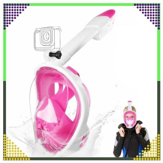 Ozean Tauchmaske Silikon Vollgesicht Rosa