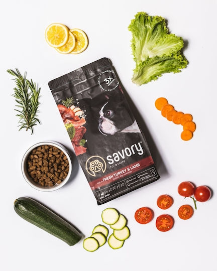 Savory Pet 3kg Dry Dog Food for Small Breeds with Turkey and Lamb