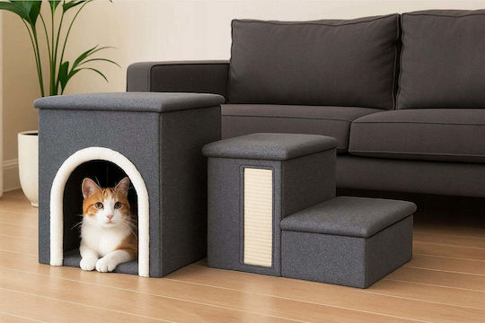 Costway Zw2l Cat Bed House Ladder 3