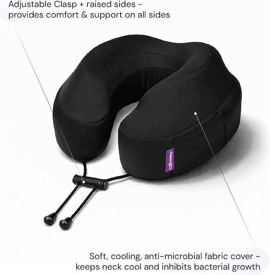 Cabeau Evolution Reisekopfkissen Memory-Schaum mit Etui Schwarz