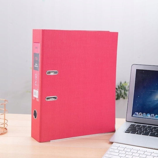 Deli Rio Arc Ring Binders A4/76mm Pink