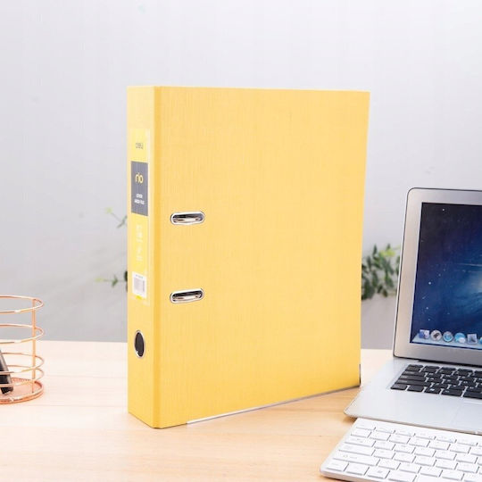 Deli Rio Arc Ring Binder A4/76mm Yellow