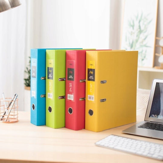 Deli Rio Arc Ring Binder A4/76mm Yellow