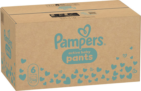 Pampers Windelhosen XLarge Monatspackung Kein. 6 für 13-19kg 120 Stück