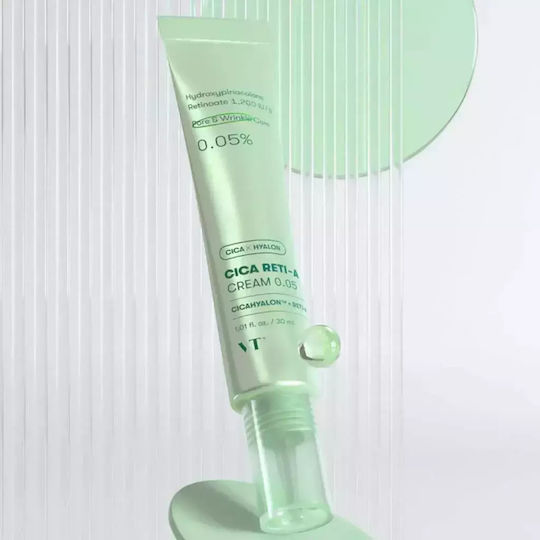 VT Cosmetics Cica Reti-A 0.05 Cream Face Night with Centella Asiatica 30ml