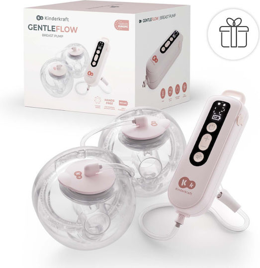 Kinderkraft GENTLEFLOW Електрическа Двойна Помпа за Кърма С Батерия Розова 180ml
