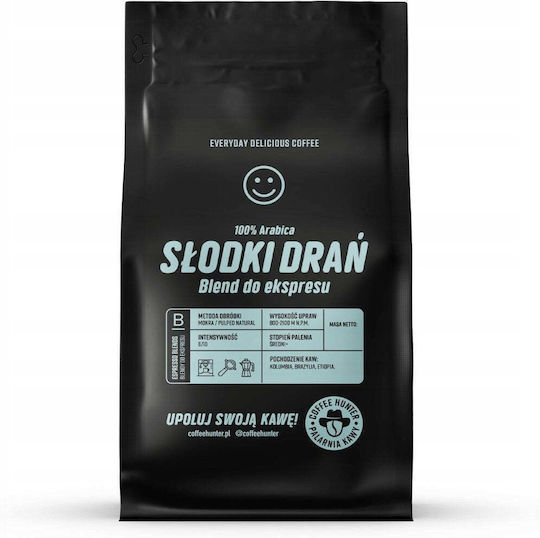 Coffee Hunter Espresso Arabica Kaffee mit Schokolade in Körner 250g