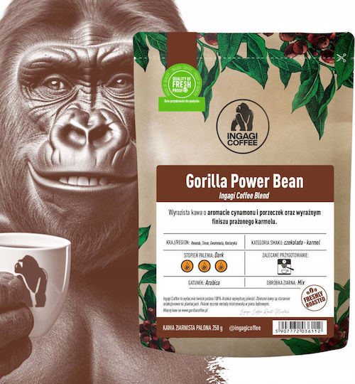 Coffee Espresso Ingagi Power Bean 250g Beans