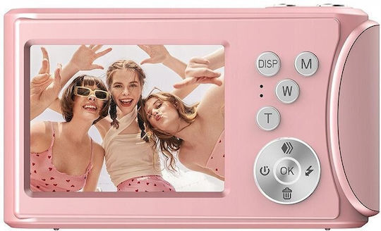 Xrec Q18 Kompaktkamera 64MP Optischer Zoom 18x Rosa