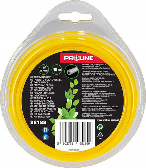 Proline Косачка Нишка Кръгла Дължина 15m и Дебелина 2.7mm