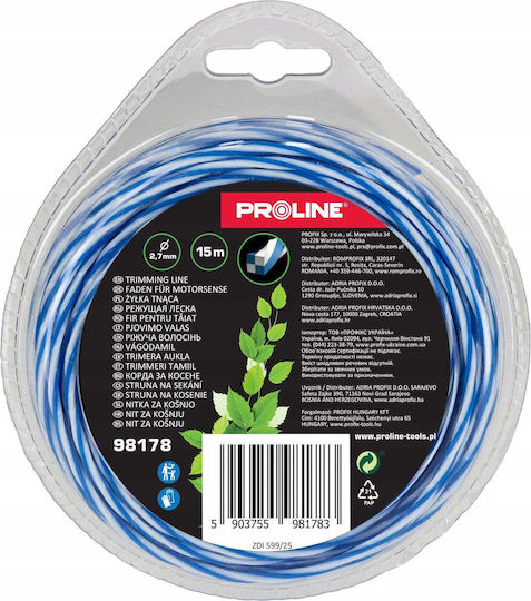 Proline Косачка нишка Стръвна Дължина 15m и Дебелина 2.7mm